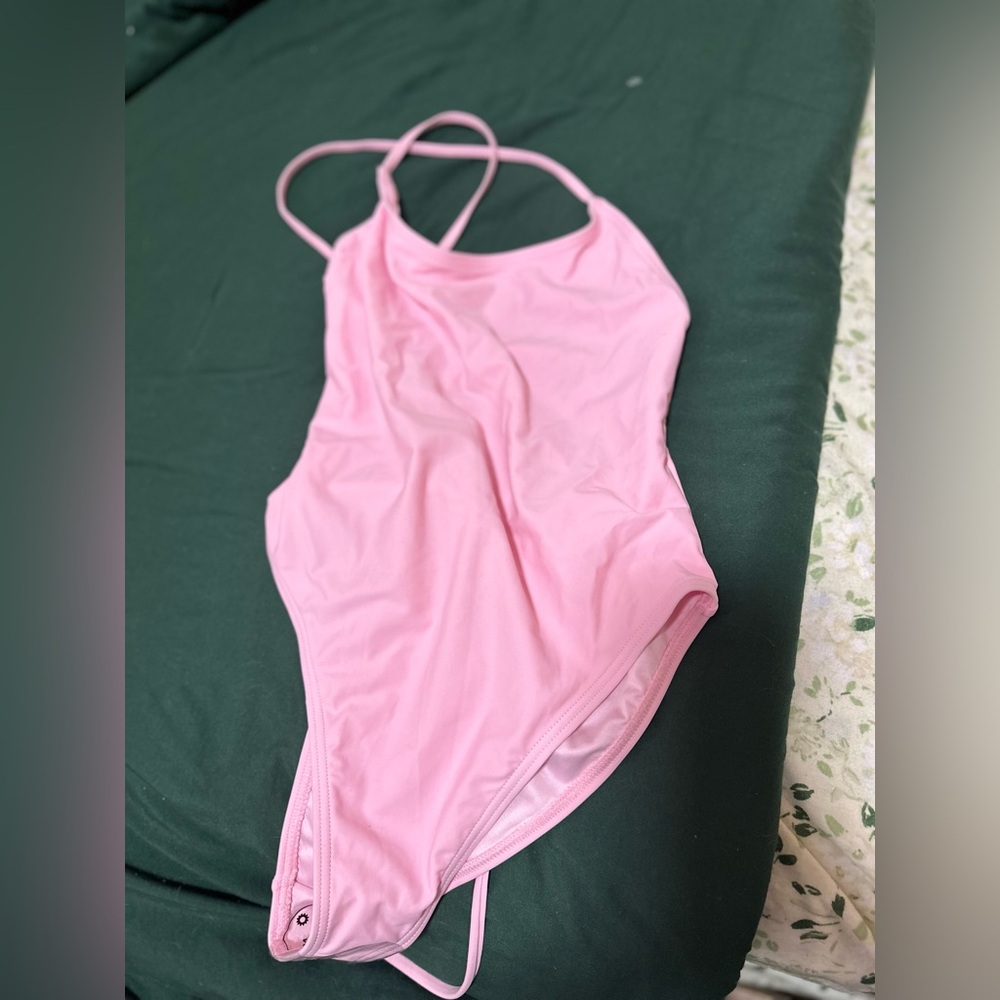 Bright Pink One piece bathing suit